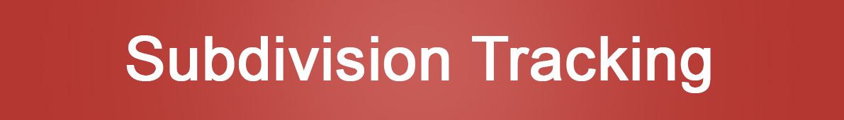 Subdivision Tracking
