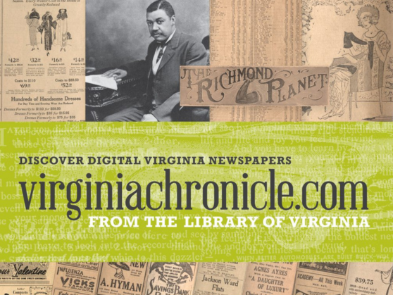 Library of Virginia provides access to historical archive of Virginia newspapers