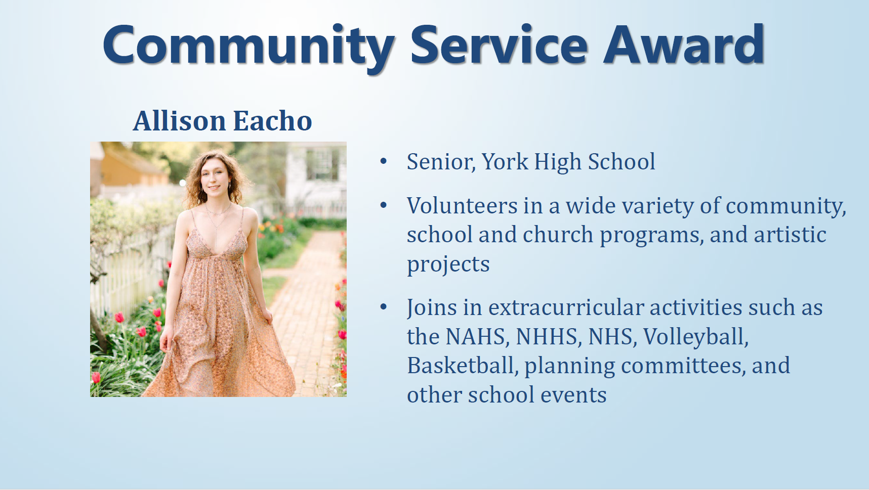 Community Service Award