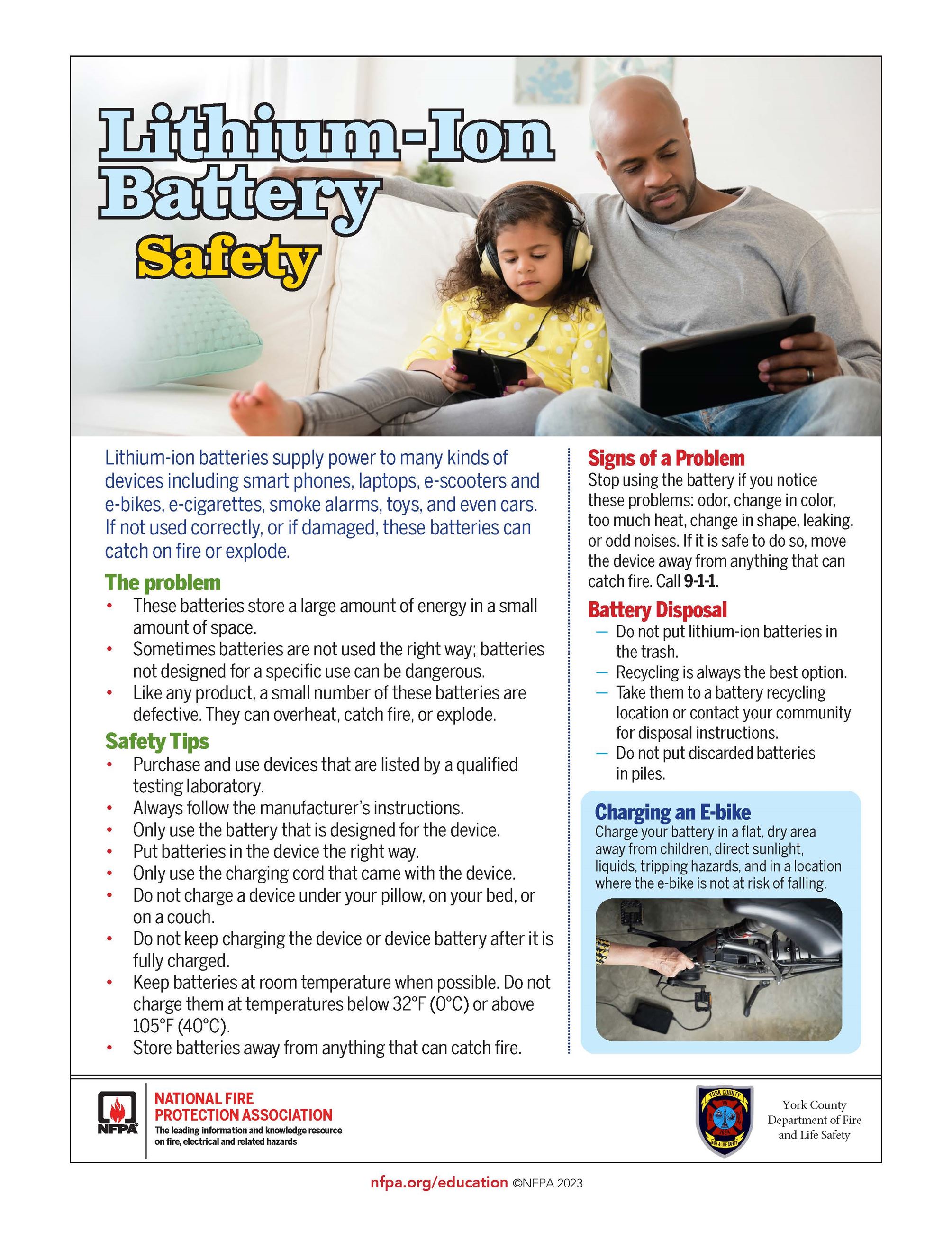 Lithium-Ion Battery Safety Tips FLS
