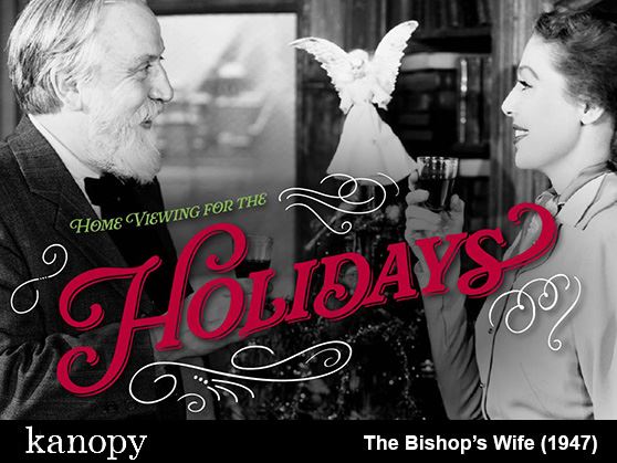 Enjoy Kanopy's Home Viewing for the Holidays streaming movie collection during December