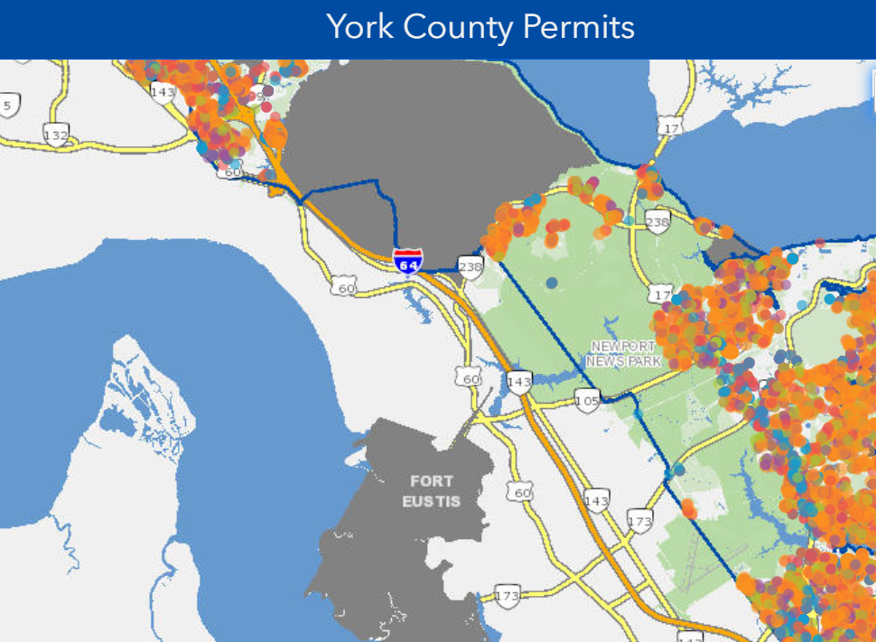 York County Permits Map